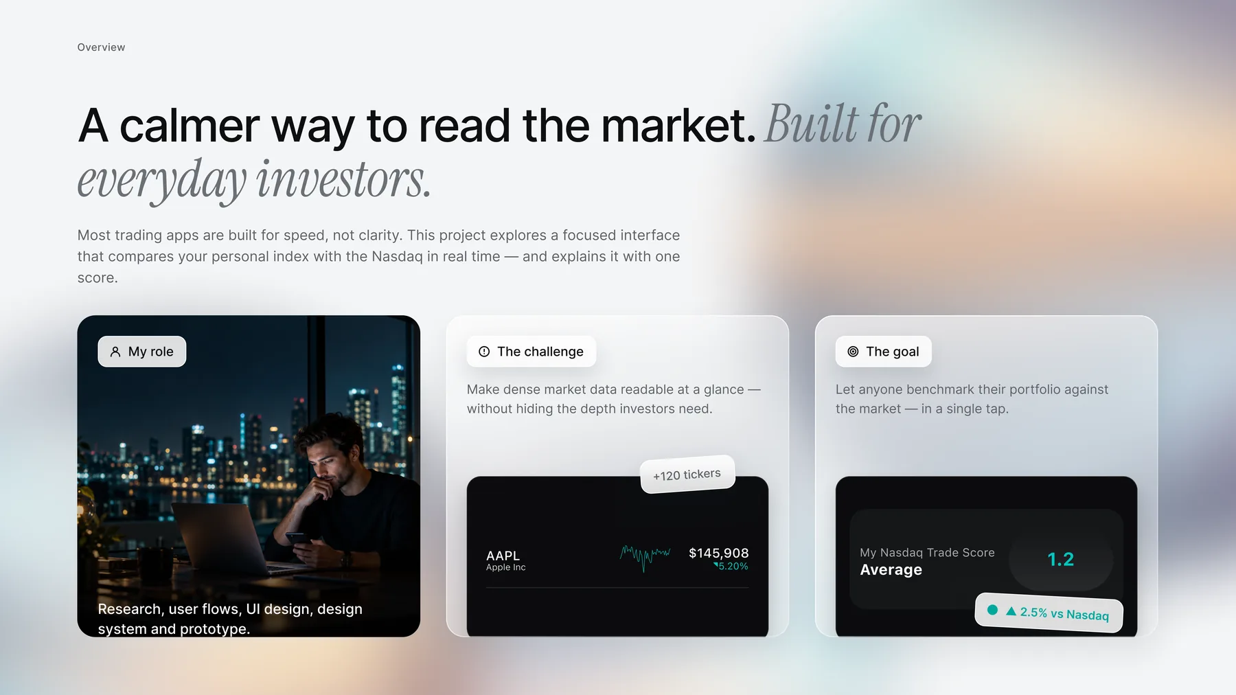 Finance App &mdash; Overview