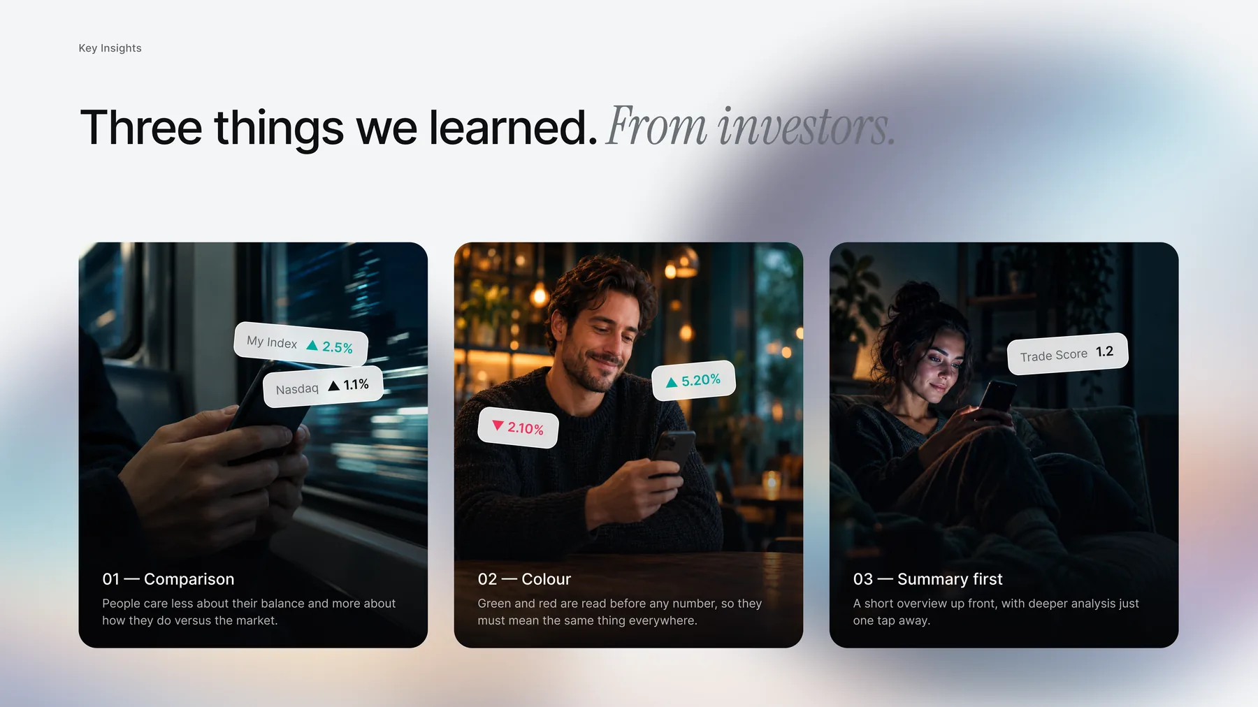 Finance App &mdash; Key insights