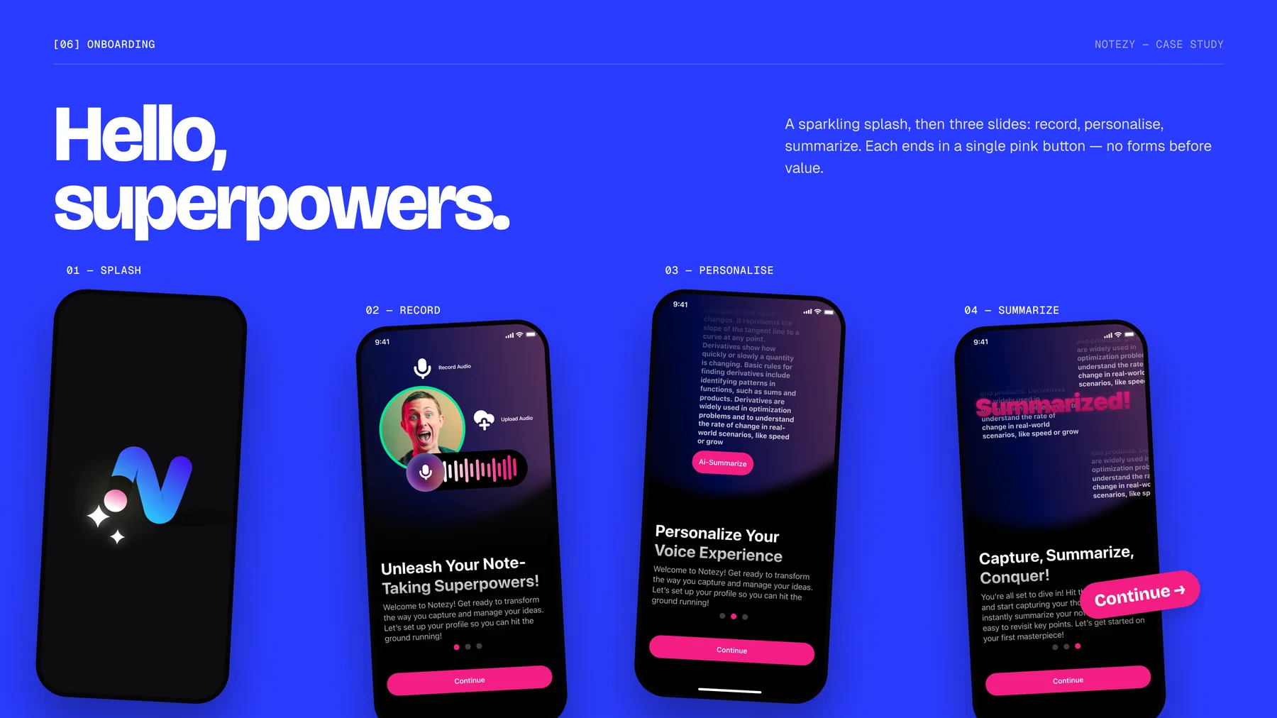 Notezy &mdash; Onboarding