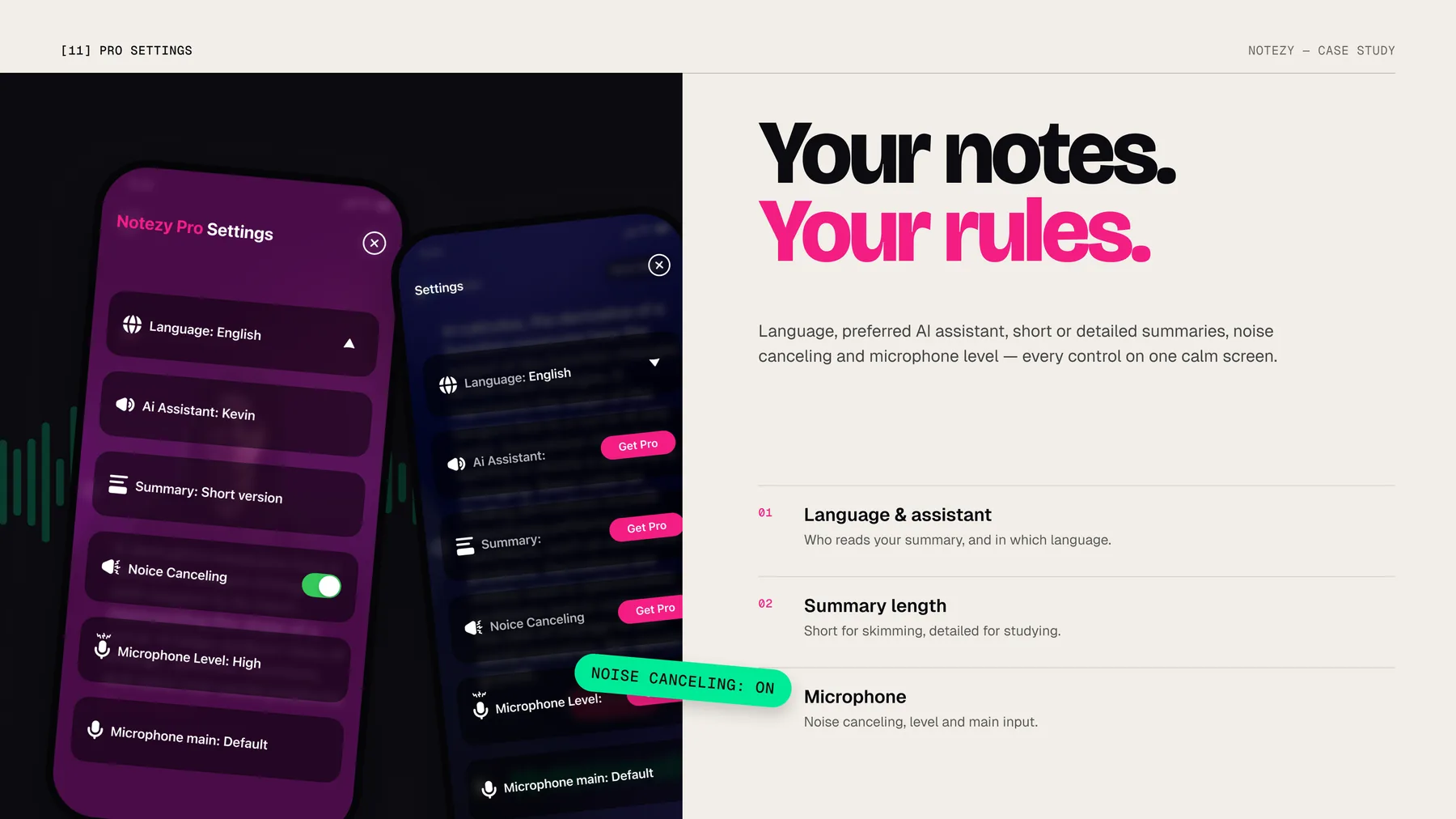 Notezy &mdash; Pro settings
